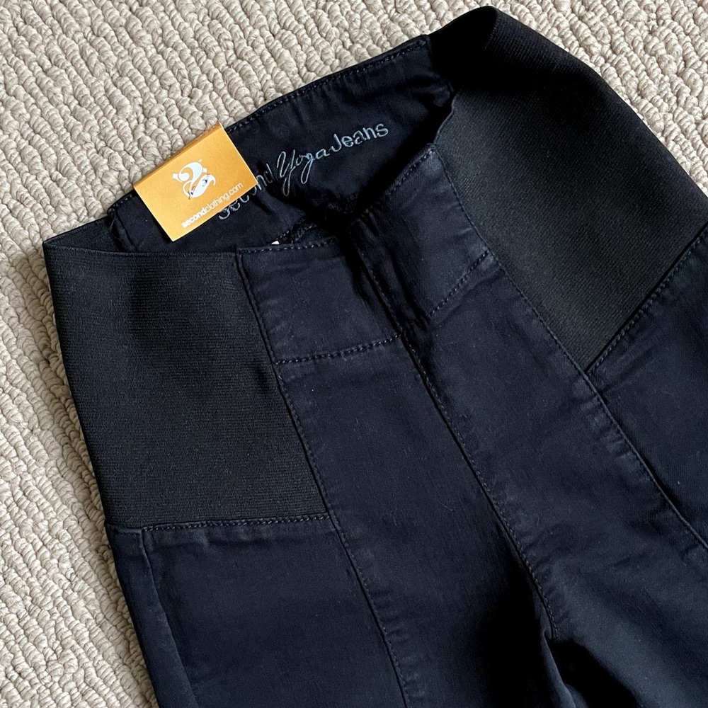 Yoga Jeans Rachel Skinny Pant in Black Light